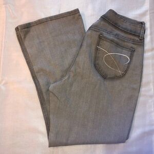 Chico’s Women's Gray Stretch Bootcut Jeans